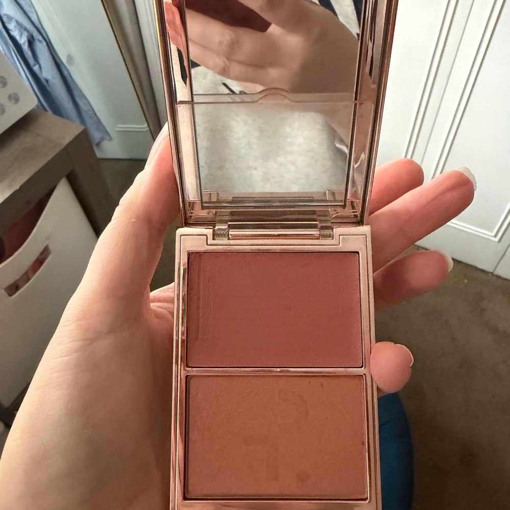 Patrick- ta Pressed Powder Blush Duo in Rosey Nude - Unbranded